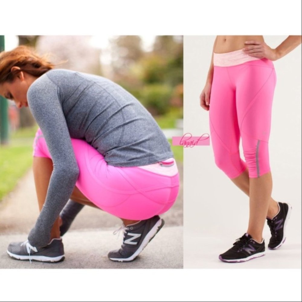 Lululemon Run: Pace Crop Pinkelicious / Wee Are Fr